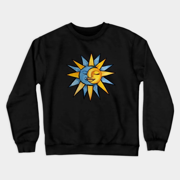 Sun Moon Crewneck Sweatshirt by bubbsnugg